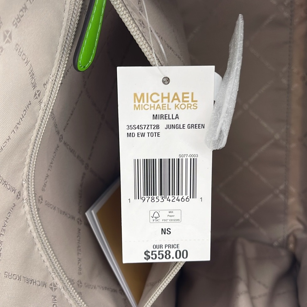Michael Kors Mirella Medium Ombré Logo Tote Bag
Jungle Green 
NWT - Picture 8 of 16